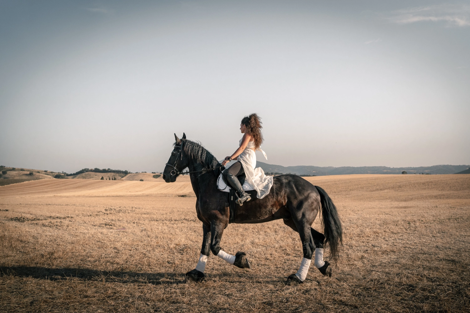 Giulia Rabazzi in sella al suo cavallo